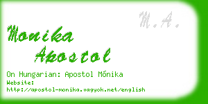 monika apostol business card